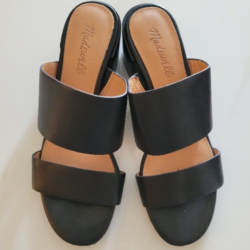 Madewell kiera mule black sandal